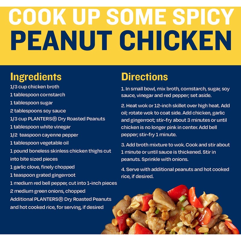 PLANTERS Sweet and Spicy Peanuts, Plant-Based Protein, Sweet & Spicy Party Snacks, Peanut Snack, 16 Oz Jar (Pack of 1) - Image 4